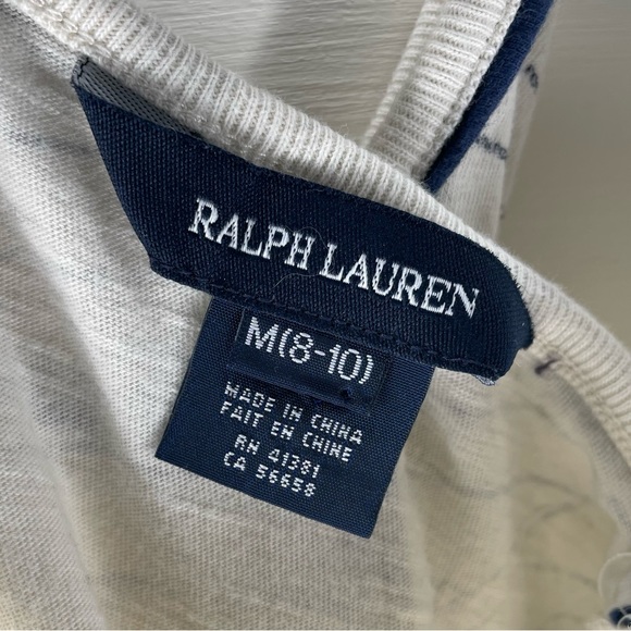 Ralph Lauren Girl’s Tank Dress RL Sailing Team Red, White, and Blue Print M 8-10 - Picture 6 of 11